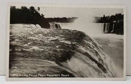 RPPC American Falls From Prospect Point Black &amp; White Photo 1948 Postcard C17 - $5.95