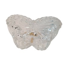 Crystal Butterfly Trinket Box Dish Nachtmann 24% Lead Bleikristall Germany VTG - £15.93 GBP