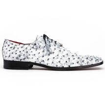 Criss Genuine Ostrich Quill Dress Oxford Shoes Newspaper image 2