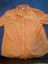 Westbound Short Sleeve Blouse Shirt Orange Size Medium - $12.00