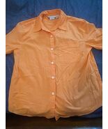 Westbound Short Sleeve Blouse Shirt Orange Size Medium - $16.73 CAD