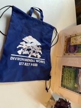 ENVIRONMENTAL WORKS Drawstring Bag Backpack Dark Blue -  - $9.99