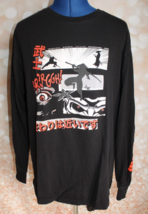Black Long Sleeve The End Is Near  Anime T-shirt Unisex Size Large - £8.15 GBP