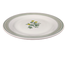 Vintage ARABIA FINLAND Suvi Yellow Flower 6.5&quot; Bread Plate Mid-Century Cottage - £15.18 GBP