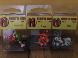 3 New packs northland sink&#39;n jigs ballhead jig assortment durafinish 1/8 Oz - £14.27 GBP