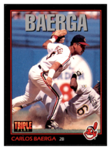 1993 Triple Play Carlos
  Baerga   Cleveland Indians Baseball
  Card GMMGD - £0.70 GBP