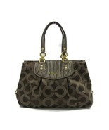 Coach Brown Ashley Dotted Op Art HandBag H1282-F20056 - $2,803.70 MXN
