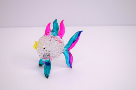 Hand Blown Miniature Glass Fish Figurine - $182.84 MXN