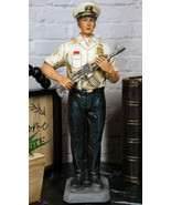 Patriotic US Military Modern Navy Sailor in Uniform Carrying A Rifle Fig... - $41.01 CAD