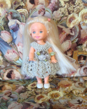 Hand crocheted Doll Clothes for Kelly or same size dolls #2545 - £7.83 GBP