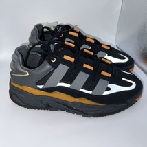 Adidas Originals Niteball Basketball Shoes Men’s Size 6 1/2 Black Orange FW2478 - £55.32 GBP