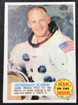 Vintage 1969 Topps Man On The Moon Astronaut Buzz Aldrin #25B EX - £14.48 GBP