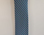Billy London Light Blue/White Stripe Pattern Neck Tie, Narrow, 100% Poly... - $12.34