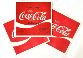 3 Red Plastic Coca Cola 33-1/3 Records Tips from the Stars Baseball Padr... - $24.18