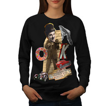 Wellcoda Charlie Chaplin Womens Sweatshirt, Vintage Casual Pullover Jumper - £22.86 GBP+