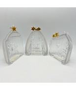 Vintage &quot;MIKASA&quot; LOT OF 3 Pc. CUT CRYSTAL NATIVITY SET GERMANY 3 KINGS C... - $484.63 MXN