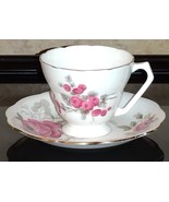 Radfords Tea Cup &amp; Saucer Pink Rose Fine Bone China England 1930s - £27.93 GBP