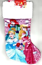 Princess - 18&quot; Full Printed Satin Christmas Stocking with Plush Cuff - £11.15 GBP