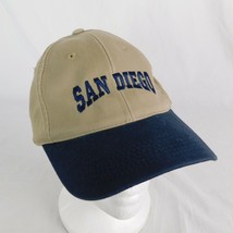 San Diego Generic Basic Beige Blue Baseball Style Cap One Size Elastic F... - £11.41 GBP