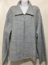 Venezia Jeans 26 - 28 Light Blue Wool Zip-Front Jacket - £23.51 GBP