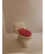 Barbie Dream Bathroom Toilet 2014 White and Pink - $20.42 CAD
