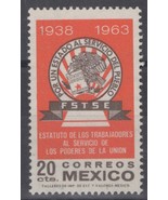 ZAYIX - Mexico 954 MNH F.S.T.S.E. Emblem Civil Service   071422S79 - £1.19 GBP