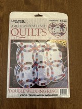 Leisure Arts Americas Best Loved Quilts Double Wedding Ring Vinyl Templates 1993 - £7.82 GBP