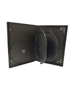 50 Standard 14Mm Black 6 Disc Dvd Storage Case Box With 2 Trays For Cd D... - £66.14 GBP
