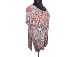 Cynthia Rowley Women&#39;s Multicolor Abstract Paisley Print Top Plus Size 3X - £11.79 GBP