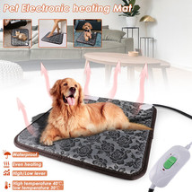 Electric Pet Heating Pad Warmer Heater Bed Heated Mat For Dog Cat Waterproof New - £33.28 GBP