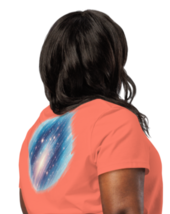 Women’s Organic Ribbed Neck T-Shirt – Back Print Fiesta - $54.99