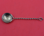 Dutch Coin Silver Demitasse Spoon Bowl with Twisted Handle Dated 1847 4 ... - $88.11
