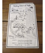 Vintage Jamestown Island Walking Pattern Of Traffic Bus Stop Route - $27.47 CAD