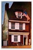 Betsy Ross House Philadelphia Pennsylvania PA UNP Chrome Postcard Z10 - £1.52 GBP