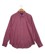 Polo Ralph Lauren Shirt Mens Extra Large Pink Plaid Pony Oxford Classic ... - $33.83 CAD