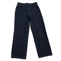 Kim Rogers Straight Leg Denim Jeans ~ Sz 8P ~ Blue ~ High Rise ~ Stretch... - $17.09