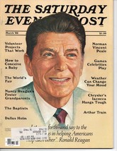 Saturday Evening Post March 1982 Nancy Reagan&#39;s Foster Grandparents - £6.01 GBP