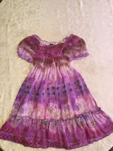 Girls-Size 6-6X-small-Knit Works Kids dress-purple short sleeve - £9.44 GBP