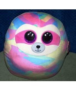 Ty Squish-A-Boo COOPER the PASTEL SLOTH 14&quot;H NWT - £13.97 GBP