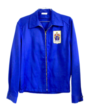 VTG 1950s Pres-tu-last Ricky Jacket Blue Rayon Talon Zip England Patch S... - $187.11