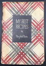 Vintage 1934 My Best Recipes by Mary Hale Martin 6.75&quot; x 9.75&quot; -- 87 pages - £6.18 GBP