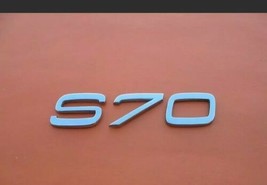 98 99 00 Volvo S70 Rear Trunk Gate Lid Chrome Emblem Logo Badge Sign Used Oem #1 - £7.18 GBP