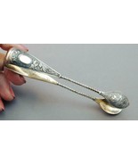 Very Ornate 800 Silver German Tongs Hugo Bohm Hallmarked - $65.00