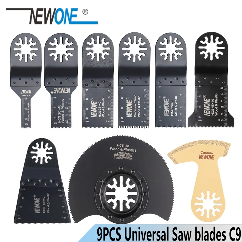 NEWONE 9pcs/set C9 HCS/Japan-tooth/Bi- Oscillating Tool Multi-function tool saw  - £178.99 GBP