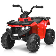 6V Battery Powered Kids Ride On ATV 4-Wheeler Quad w/ MP3 &amp; LED Headlight Red - £117.49 GBP