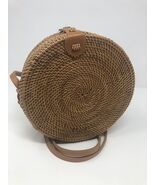 Round Wicker Straw Rattan Bag Women’s Hand Woven Shoulder Purse - $27.72