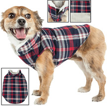 Pet Life &#39;Puddler&#39; Classical Plad Fashion Insulated Pet Dog Coat Jacket - £19.17 GBP+