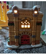 Vintage Lefton Colonial Christmas Village 1987 Engine Co. No. 5 Snow Vil... - €40,88 EUR