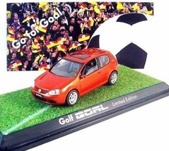 Volkswagen GOLF,GOAL-2006, Schuco 1/43 Arancione Modellino Di Auto In... - £34.46 GBP