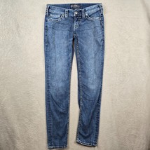 Silver Jeans Women Size 29x31 Aiko Skinny Distressed Rocker Bikercore Pr... - $24.94